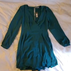 Express green party dress Small